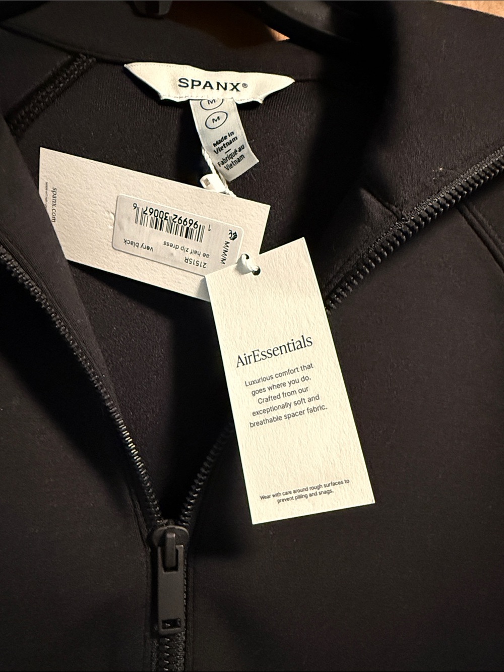 Spanx Black Half-Zip Dress - Picture 3 of 4